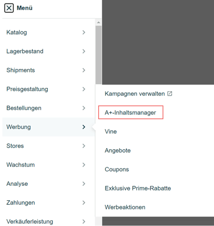 wie erstelle ich a+ content 1