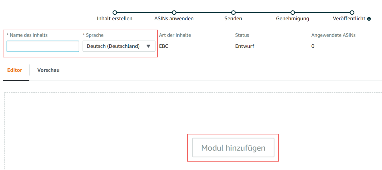 wie erstelle ich a+ content 4